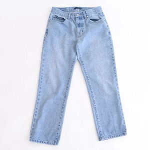 Oak & Fort  Straight Leg Crop Jeans Denim